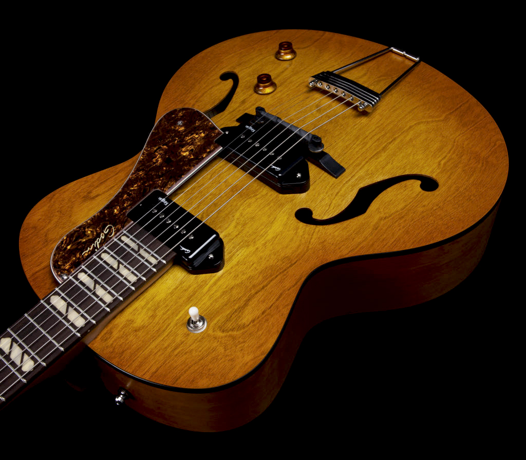 Godin 5th Avenue Jumbo P90 2s Ht Rw - Harvest Gold - Hollowbody E-Gitarre - Variation 3