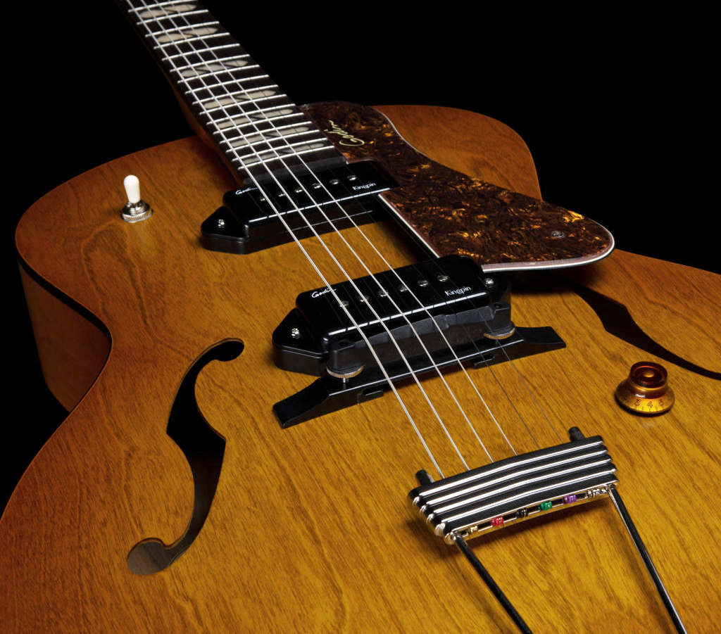Godin 5th Avenue Jumbo P90 2s Ht Rw - Harvest Gold - Hollowbody E-Gitarre - Variation 4