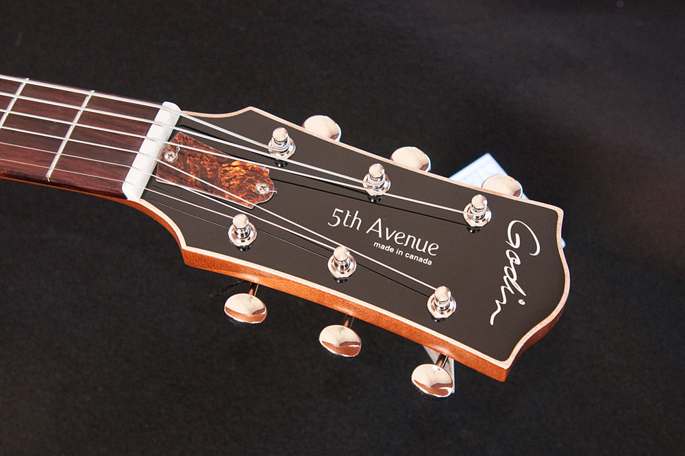 Godin 5th Avenue Kingpin P90 - Black - Hollowbody E-Gitarre - Variation 3