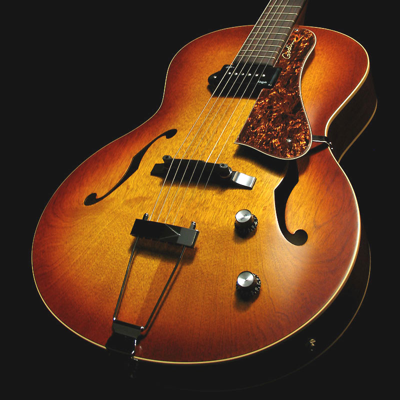 Godin 5th Avenue Kingpin P90 - Cognac Burst - Hollowbody E-Gitarre - Variation 2