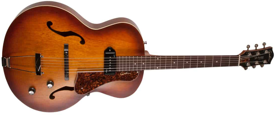 Godin 5th Avenue Kingpin P90 Rw - Cognac Burst - Hollowbody E-Gitarre - Variation 1