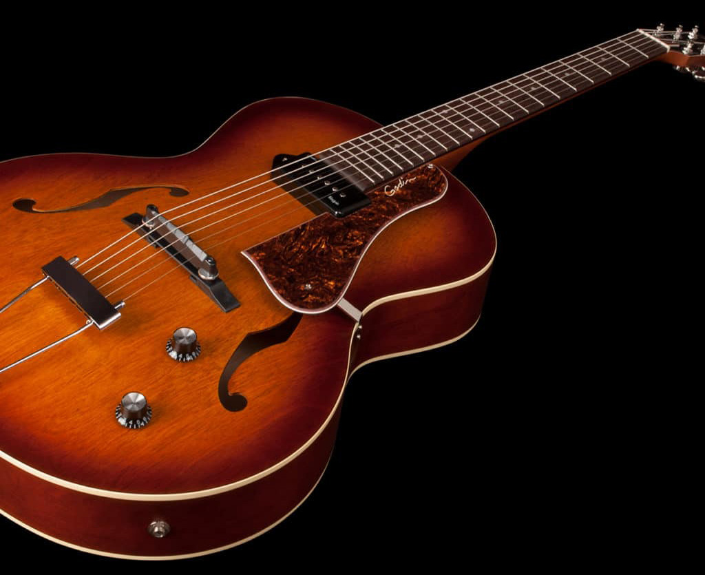 Godin 5th Avenue Kingpin P90 Rw - Cognac Burst - Hollowbody E-Gitarre - Variation 3