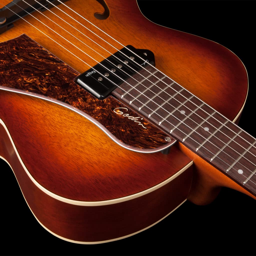 Godin 5th Avenue Kingpin P90 Rw - Cognac Burst - Hollowbody E-Gitarre - Variation 4