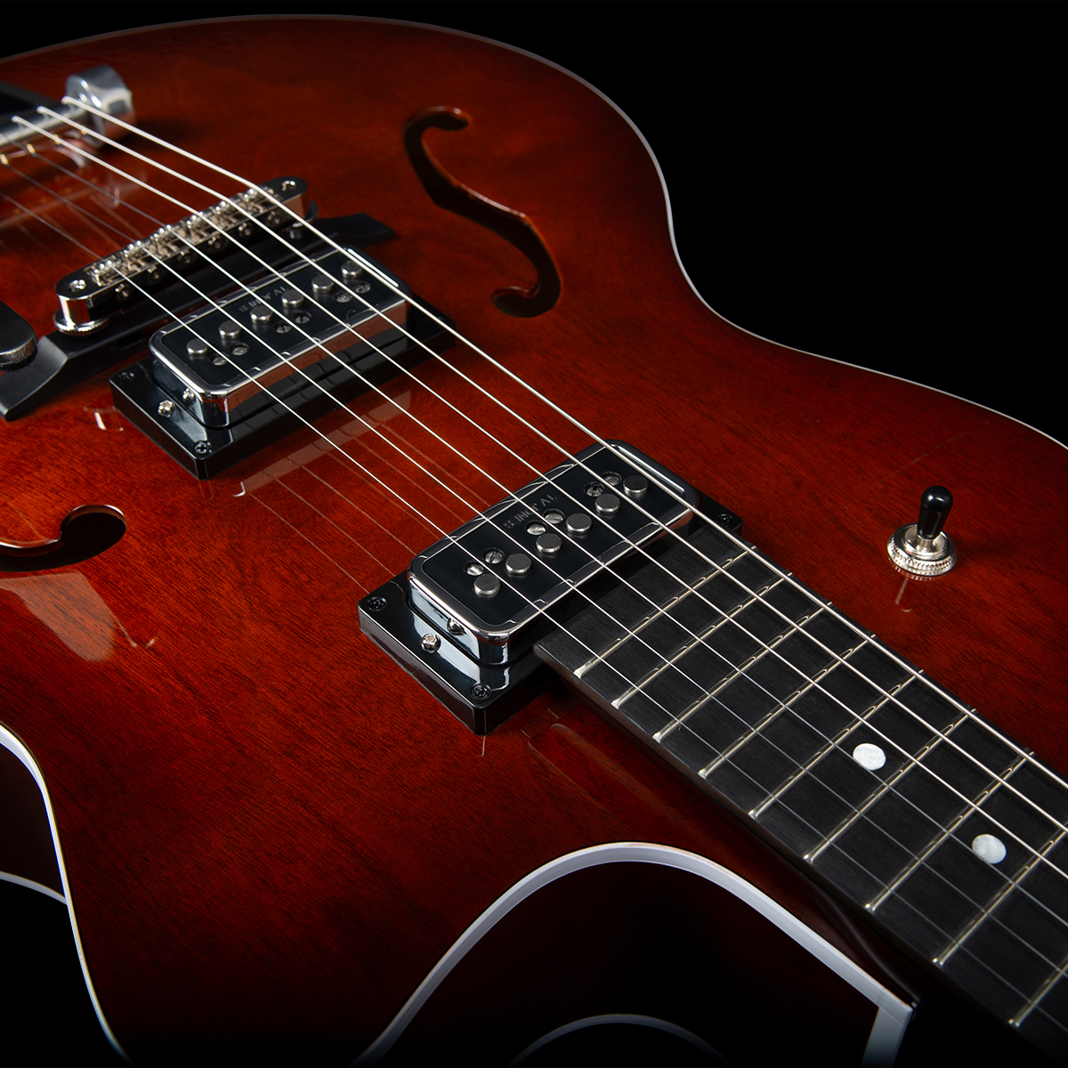 Godin 5th Avenue Uptown T-armond Bigsby Hh Cw - Havana Burst - Hollowbody E-Gitarre - Variation 4