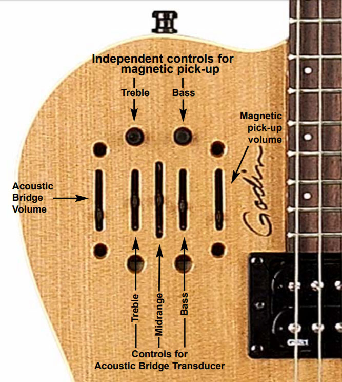 Godin A6 Ultra Koa Rw +housse - Natural - Westerngitarre & electro - Variation 2