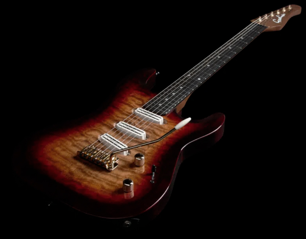 Godin Artisan Stiii 3h Trem En - Whiskey Burst - E-Gitarre in Str-Form - Variation 2