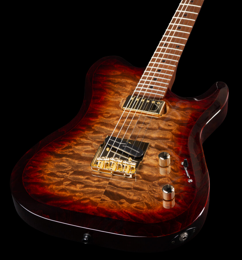 Godin Artisan Tc Sh Ht Mn - Whiskey Burst - E-Gitarre in Teleform - Variation 2