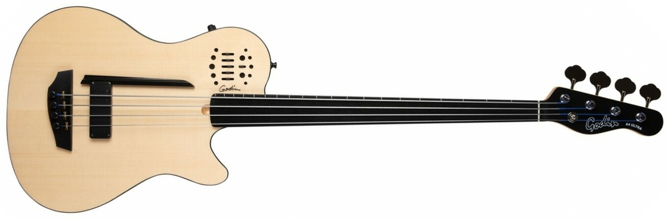 Godin A4 Bass Ultra Fretless En Ric - Natural Sg - Akustische Bass - Main picture