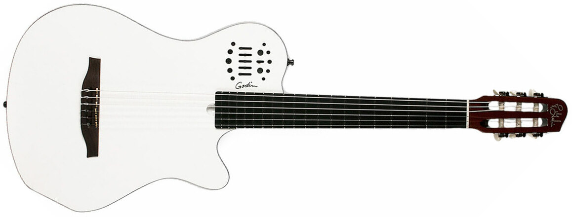 Godin Multiac Nylon Grand Concert Sa Ric +housse - White - Konzertgitarren 4/4 - Main picture