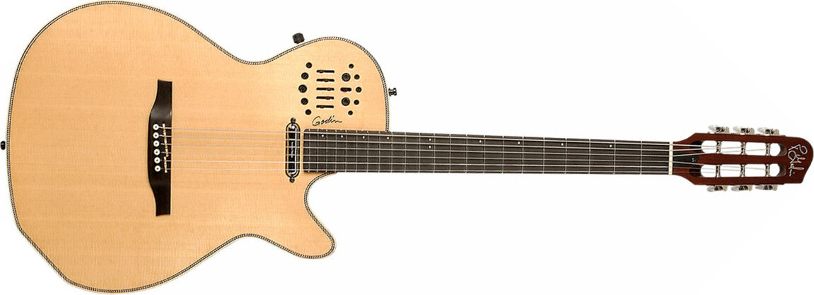 Godin Multiac Steel Spectrum Sa Synth Access Ric +housse - Natural - Westerngitarre & electro - Main picture