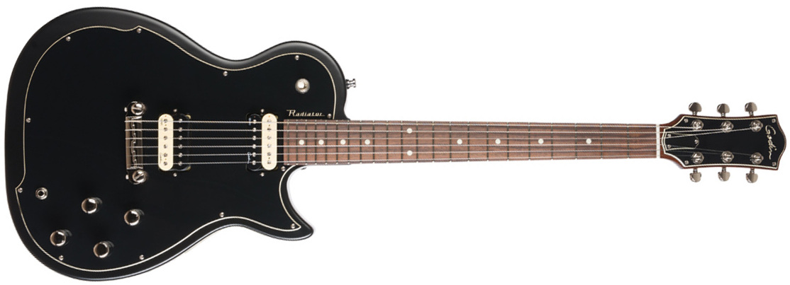 Godin Radiator Rn Hh Ht Rw - Matte Black - Single-Cut-E-Gitarre - Main picture