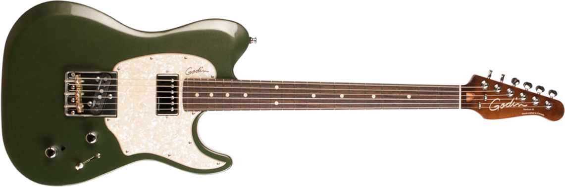 Godin Stadium '59 Ltd Sh Trem Rw - Desert Green - E-Gitarre in Teleform - Main picture