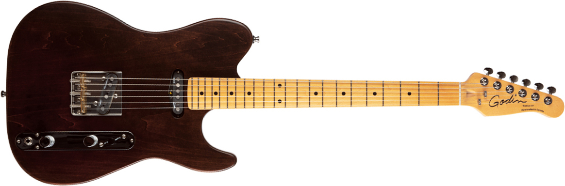Godin Stadium Ht 2s Mn +housse - Havana Brown - E-Gitarre in Teleform - Main picture