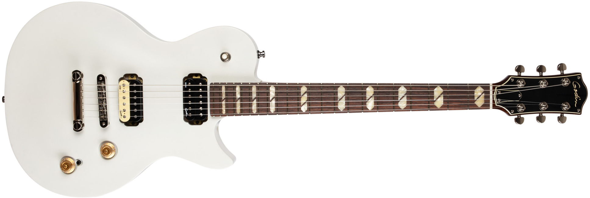 Godin Summit Classic Hh Ht Rw - Trans White - Single-Cut-E-Gitarre - Main picture