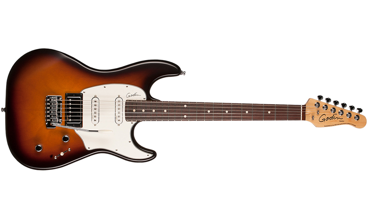 Godin Double Cutaway Session Rw - Vintage Bust Sg - E-Gitarre in Str-Form - Variation 4