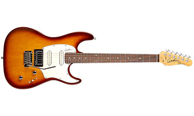 Godin Double Cutaway Session Hss Rw - Lightburst Hg - E-Gitarre in Str-Form - Variation 4