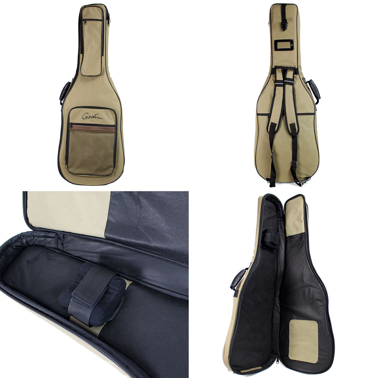 Godin Double Cutaway Session Rw - Vintage Burst Hg - E-Gitarre in Str-Form - Variation 5