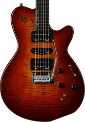 Midi-/digital-/modeling gitarren  Godin xtSA - Lightburst flame 