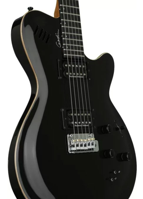 Godin Lgxt Sa Hh Seymour Duncan Piezo Midi Trem Ric - Black Pearl - Midi-/Digital-/Modeling Gitarren - Variation 1