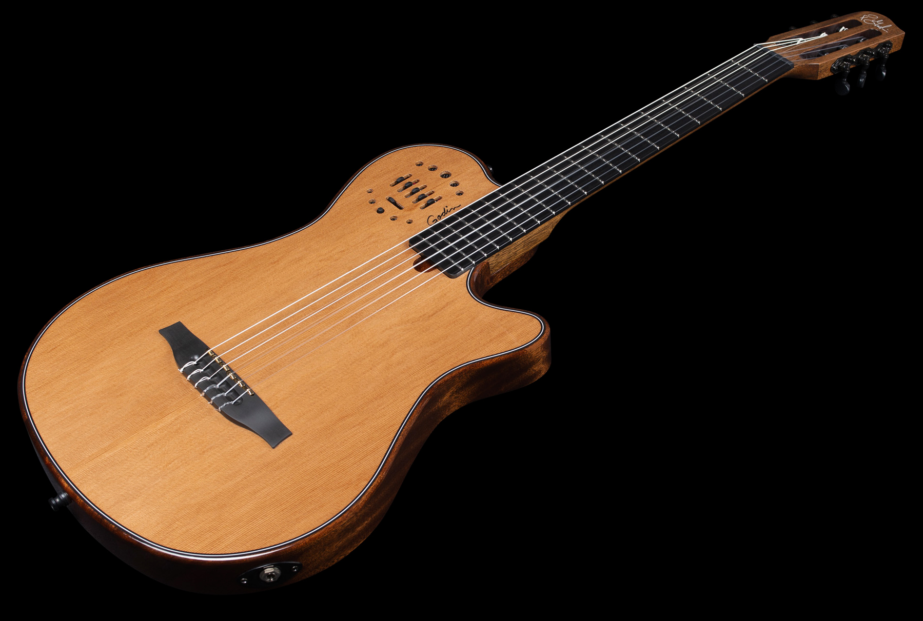 Godin Multiac Mundial Grand Concert Deluxe Mahogany - Natural - Konzertgitarren 4/4 - Variation 1