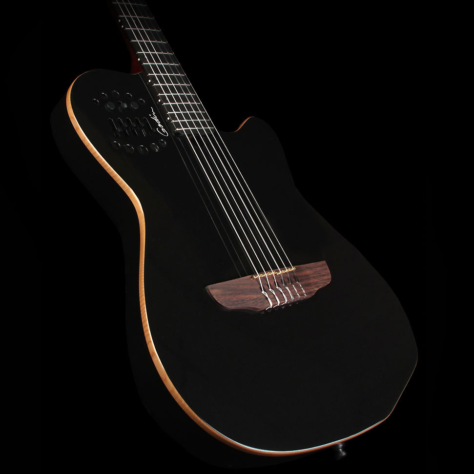 Godin Multiac Nylon Acs Sa Slim Synth Access +housse - Black - Konzertgitarren 4/4 - Variation 2