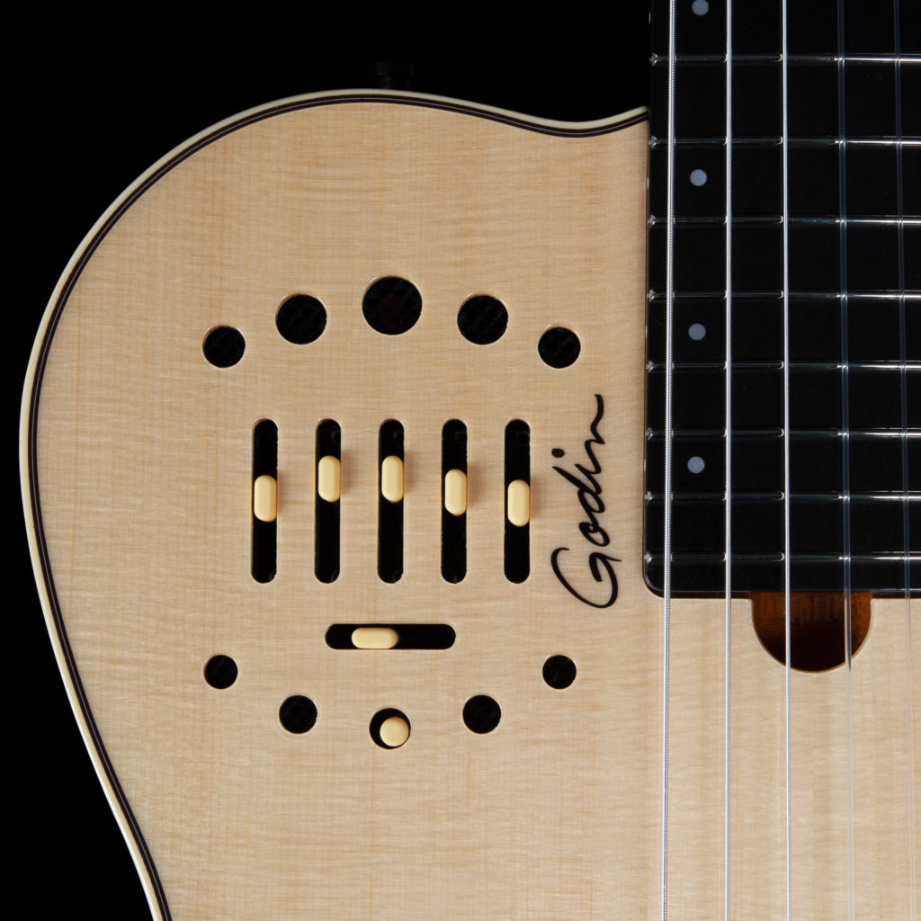 Godin Multiac Nylon Deluxe Cw Cedre Acajou +housse - Naturel - Westerngitarre & electro - Variation 2