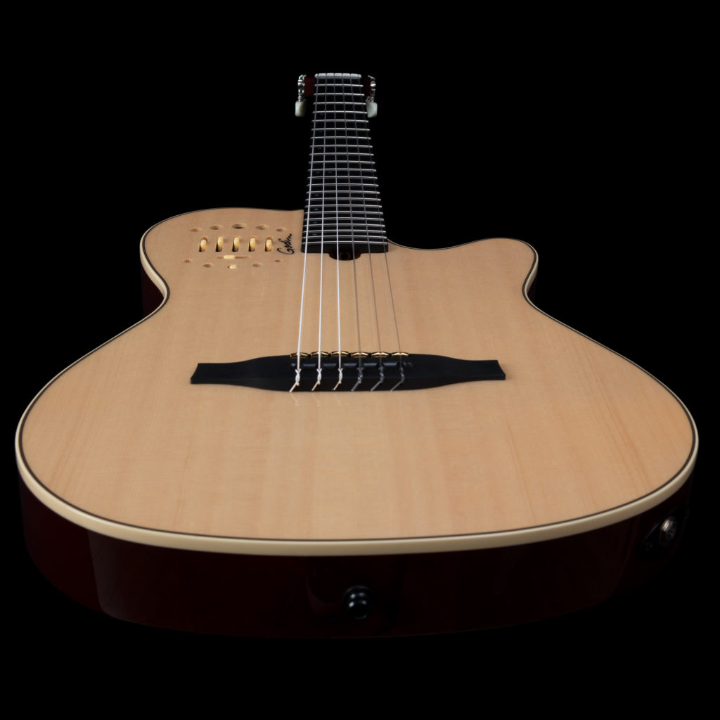 Godin Multiac Nylon Deluxe Cw Cedre Acajou +housse - Naturel - Westerngitarre & electro - Variation 3