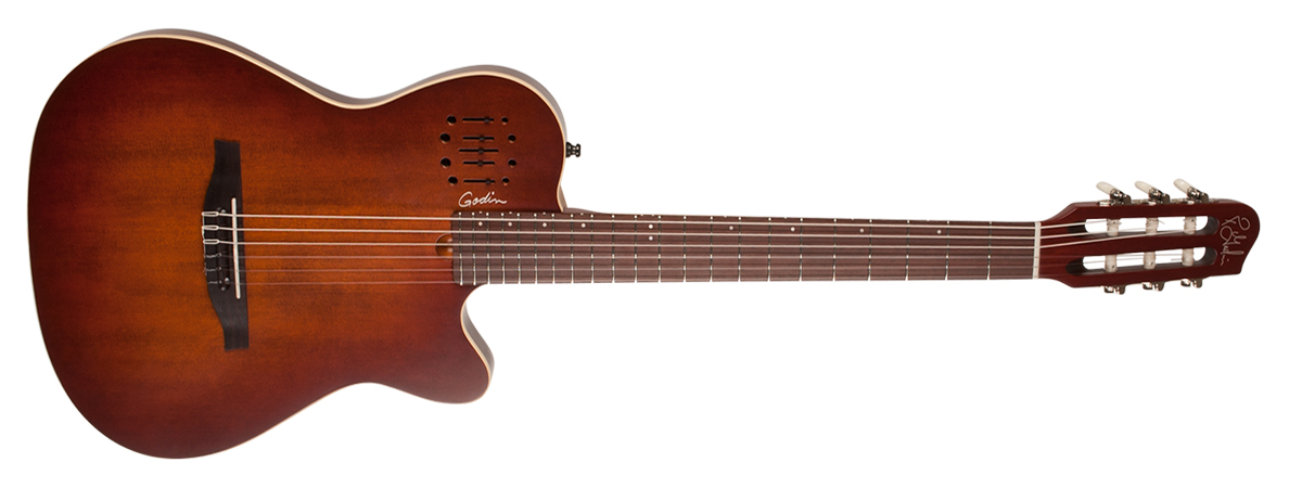 Godin Multiac Nylon Encore +housse - Burnt Umber - Konzertgitarren 4/4 - Variation 1