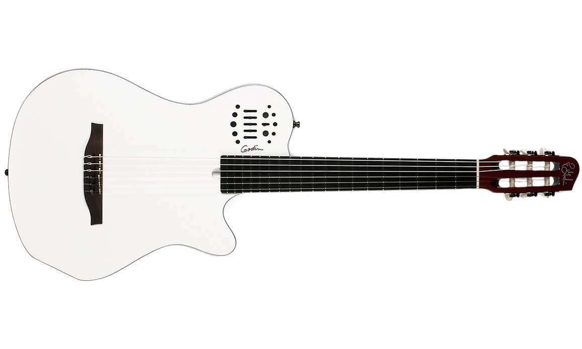 Godin Multiac Nylon Grand Concert Sa Ric +housse - White - Konzertgitarren 4/4 - Variation 1