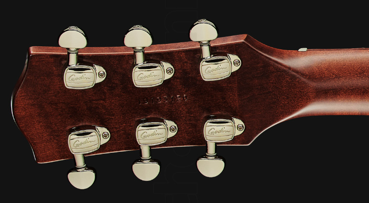 Godin Radiator Rn Hh Ht Rw - Bourbon Burst - Single-Cut-E-Gitarre - Variation 5