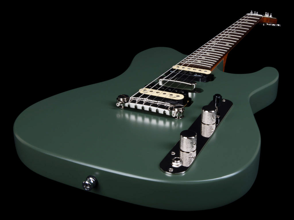 Godin Radium Hsh Ht Rw - Matte Green - E-Gitarre in Teleform - Variation 2