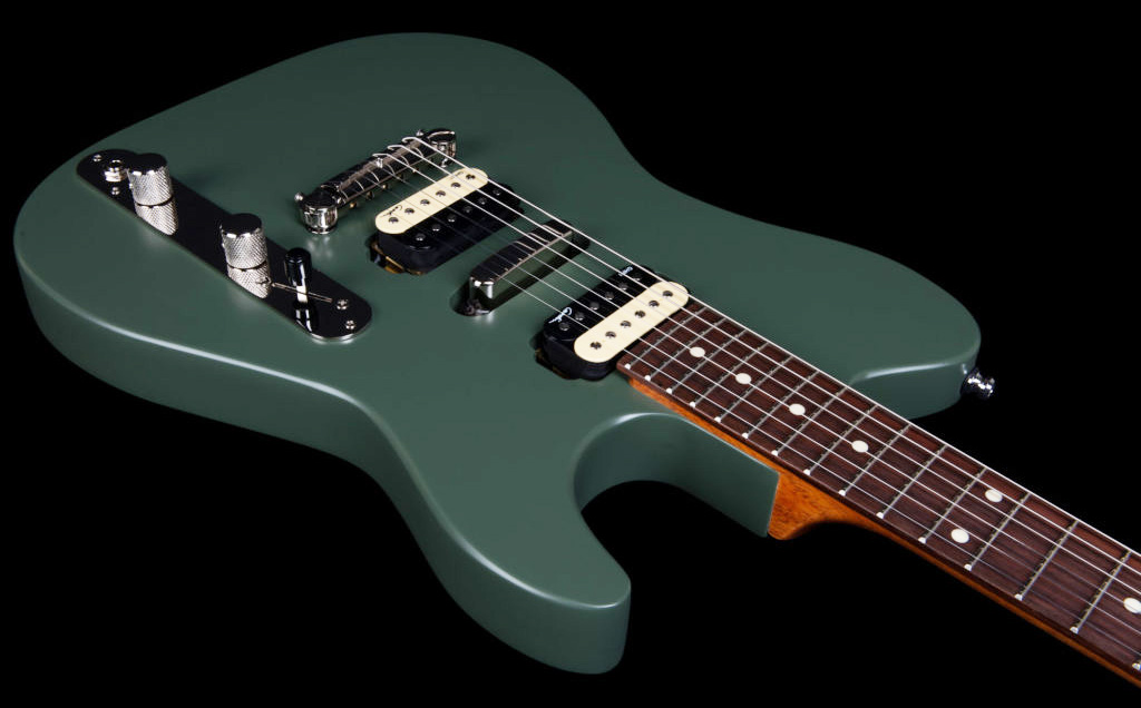 Godin Radium Hsh Ht Rw - Matte Green - E-Gitarre in Teleform - Variation 3