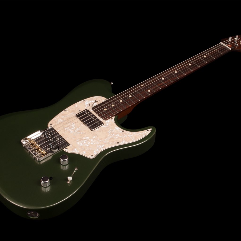 Godin Stadium '59 Ltd Sh Trem Rw - Desert Green - E-Gitarre in Teleform - Variation 3