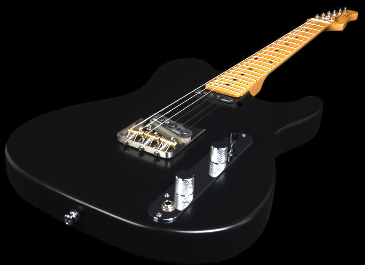 Godin Stadium Ht 2s Mn +housse - Matte Black - E-Gitarre in Teleform - Variation 2