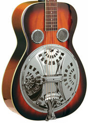 Dobro resonatorgitarre Gold tone Paul Beard PBR Roundneck Resonator Guitar +Case - Sunburst