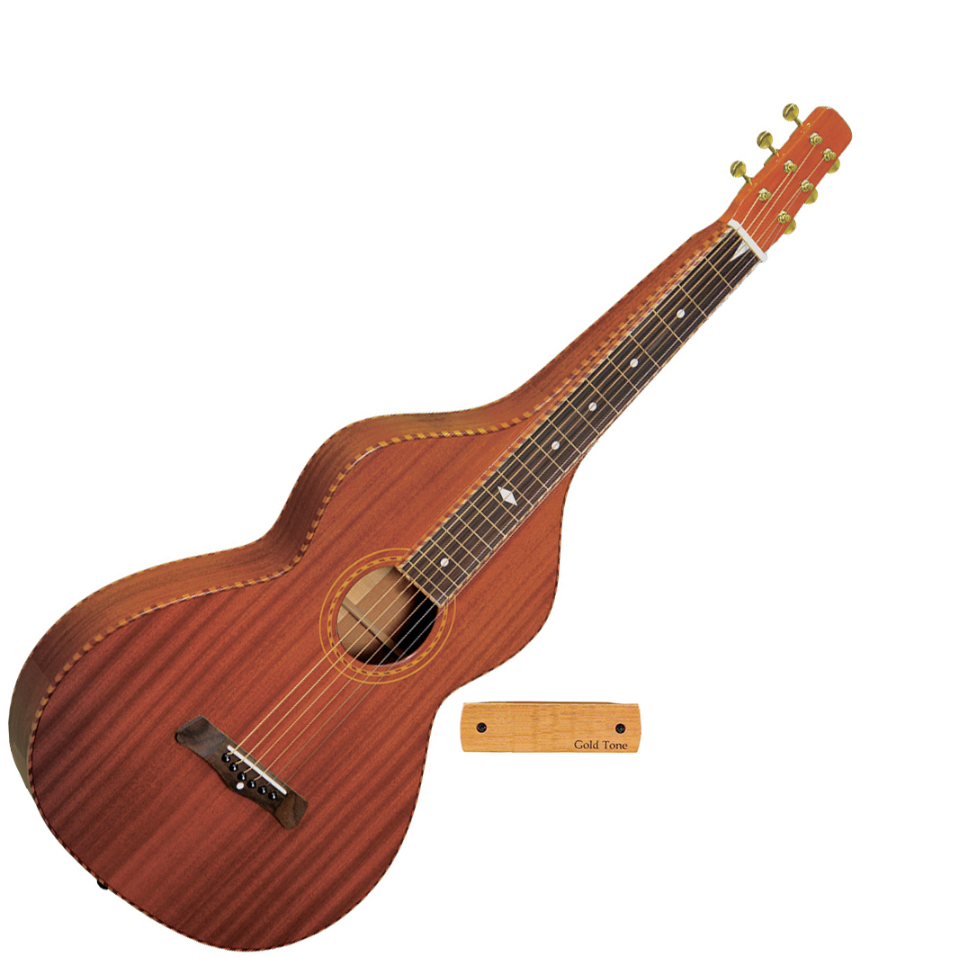 Gold Tone Sm-weissenborn Hawaiian Style Slide Guitar + Micro Double Bobinage +etui - Naturel - Lap Steel-Gitarre - Variation 1