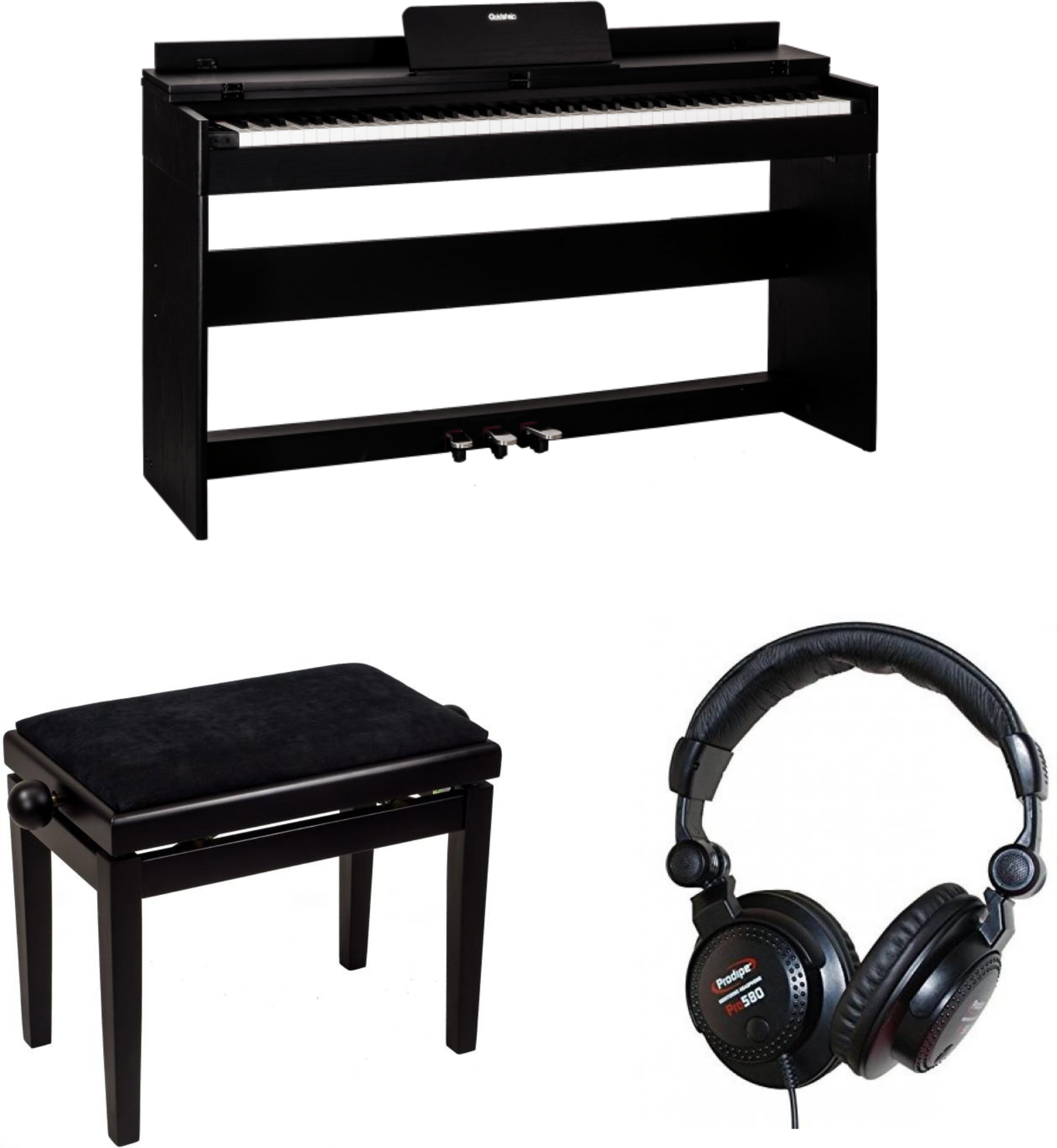 Goldstein (glp-8) Noir + Casque + Banquette - Noir - Digitalpiano mit Stand - Main picture