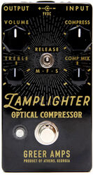 Kompressor/sustain/noise gate effektpedal Greer amps Lamplighter Optical Compressor