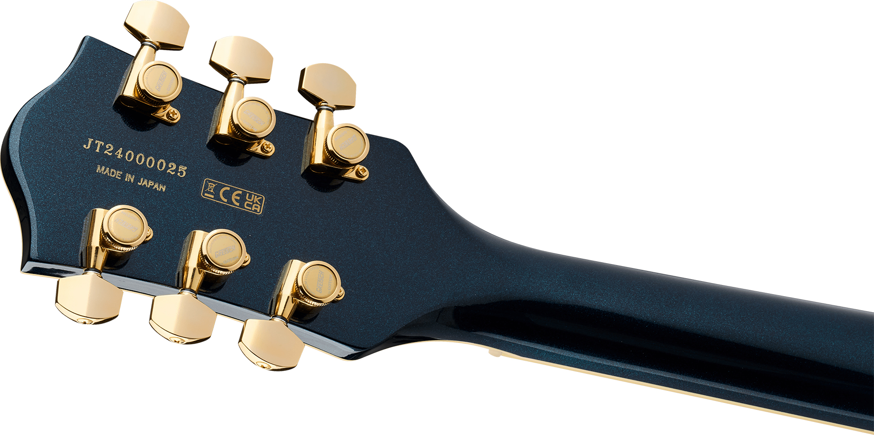 Gretsch Broadkaster Jr Lx Center Block Dc Bigsby Pro. Jap 2h Trem Eb - Midnight Sapphire - Semi-Hollow E-Gitarre - Variation 3