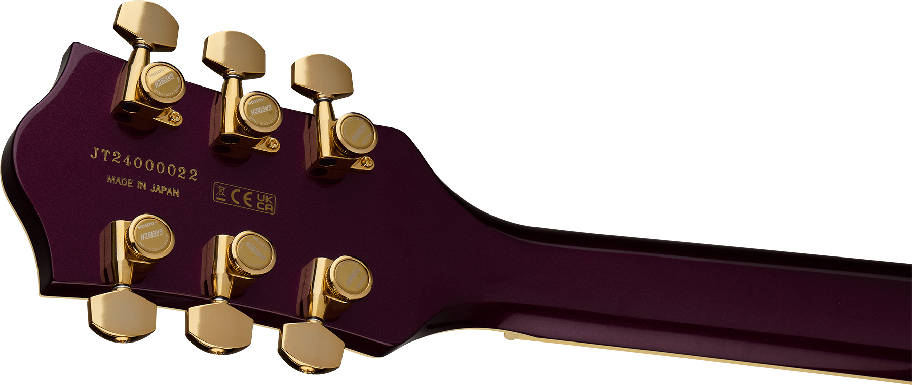 Gretsch Broadkaster Jr Lx Center Block Dc Bigsby Pro. Jap 2h Trem Eb - Blackberry - Semi-Hollow E-Gitarre - Variation 3