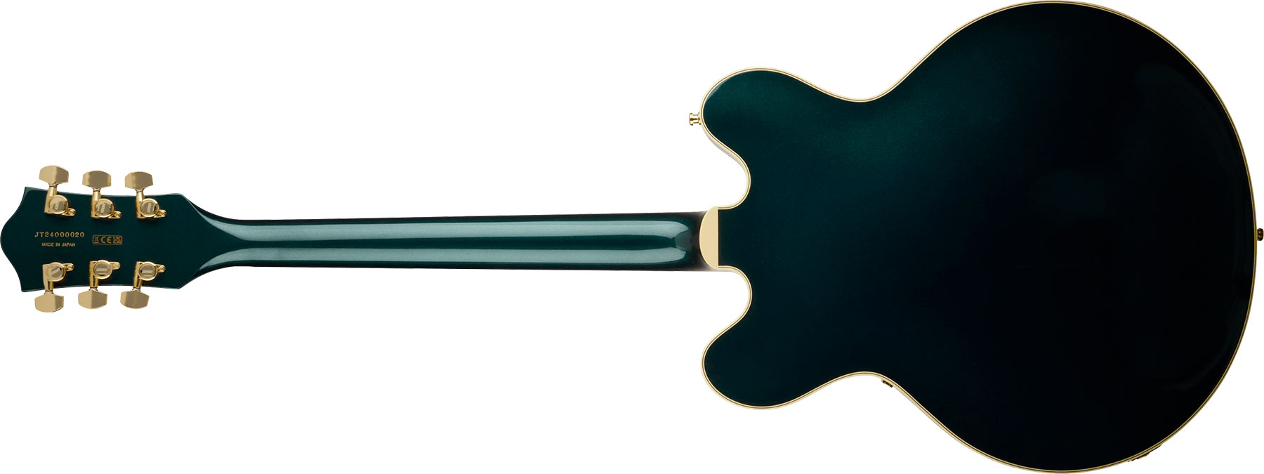 Gretsch Broadkaster Lx Center Block Dc Bigsby Gh Pro. Jap 2h Trem Eb - Cadillac Green - Semi-Hollow E-Gitarre - Variation 1