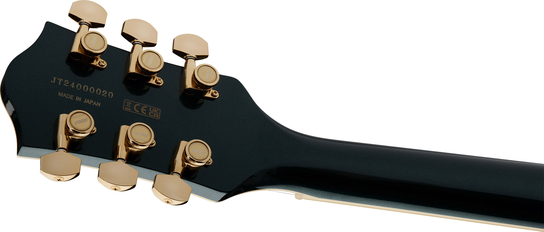 Gretsch Broadkaster Lx Center Block Dc Bigsby Gh Pro. Jap 2h Trem Eb - Cadillac Green - Semi-Hollow E-Gitarre - Variation 3