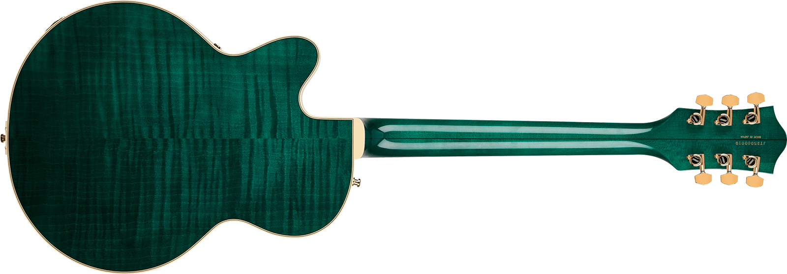 Gretsch Broadkaster Lx Jr Center Block Bigsby Gh Pro. Jap 2h Trem Eb - Tropic Aura - Semi-Hollow E-Gitarre - Variation 1