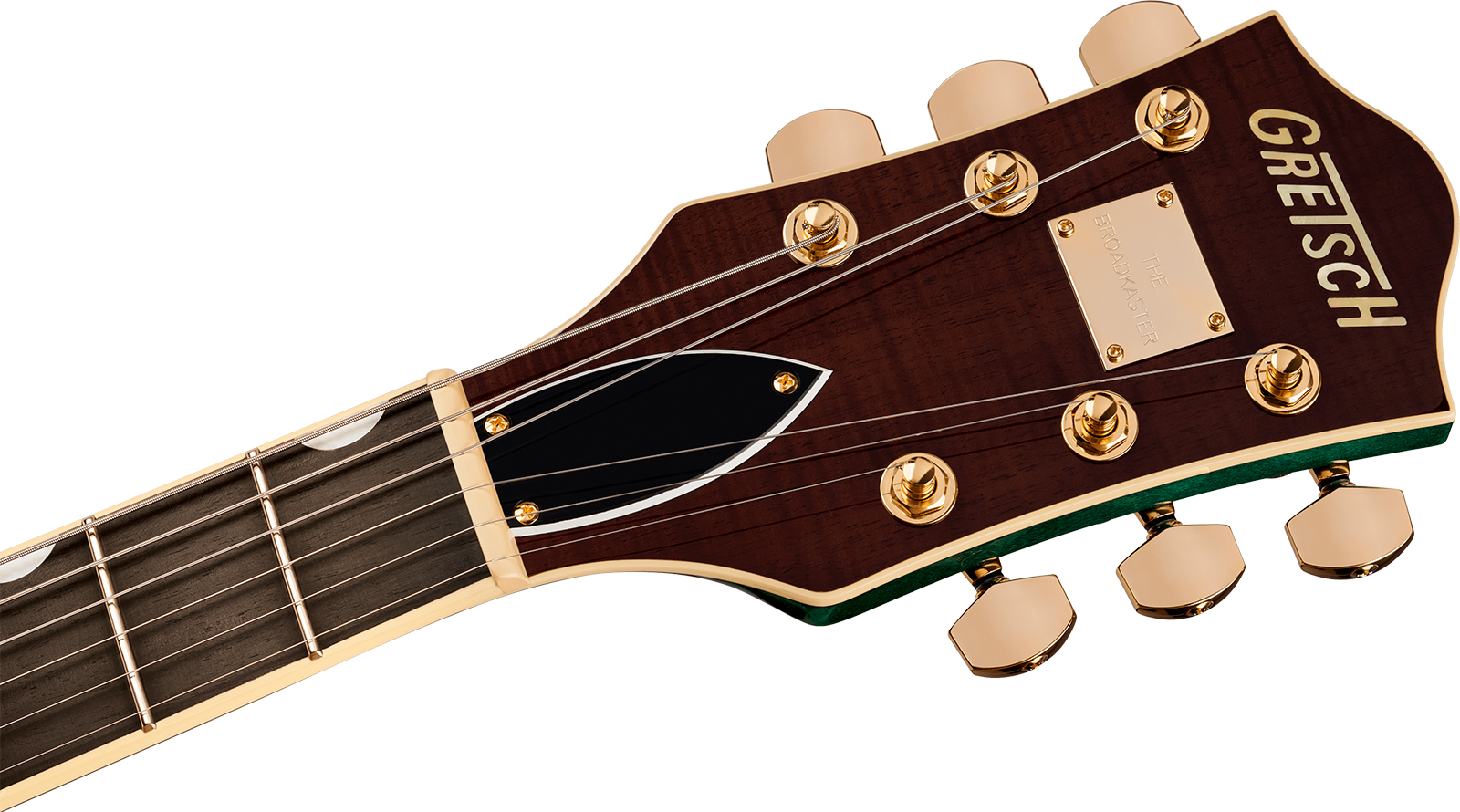 Gretsch Broadkaster Lx Jr Center Block Bigsby Gh Pro. Jap 2h Trem Eb - Tropic Aura - Semi-Hollow E-Gitarre - Variation 3