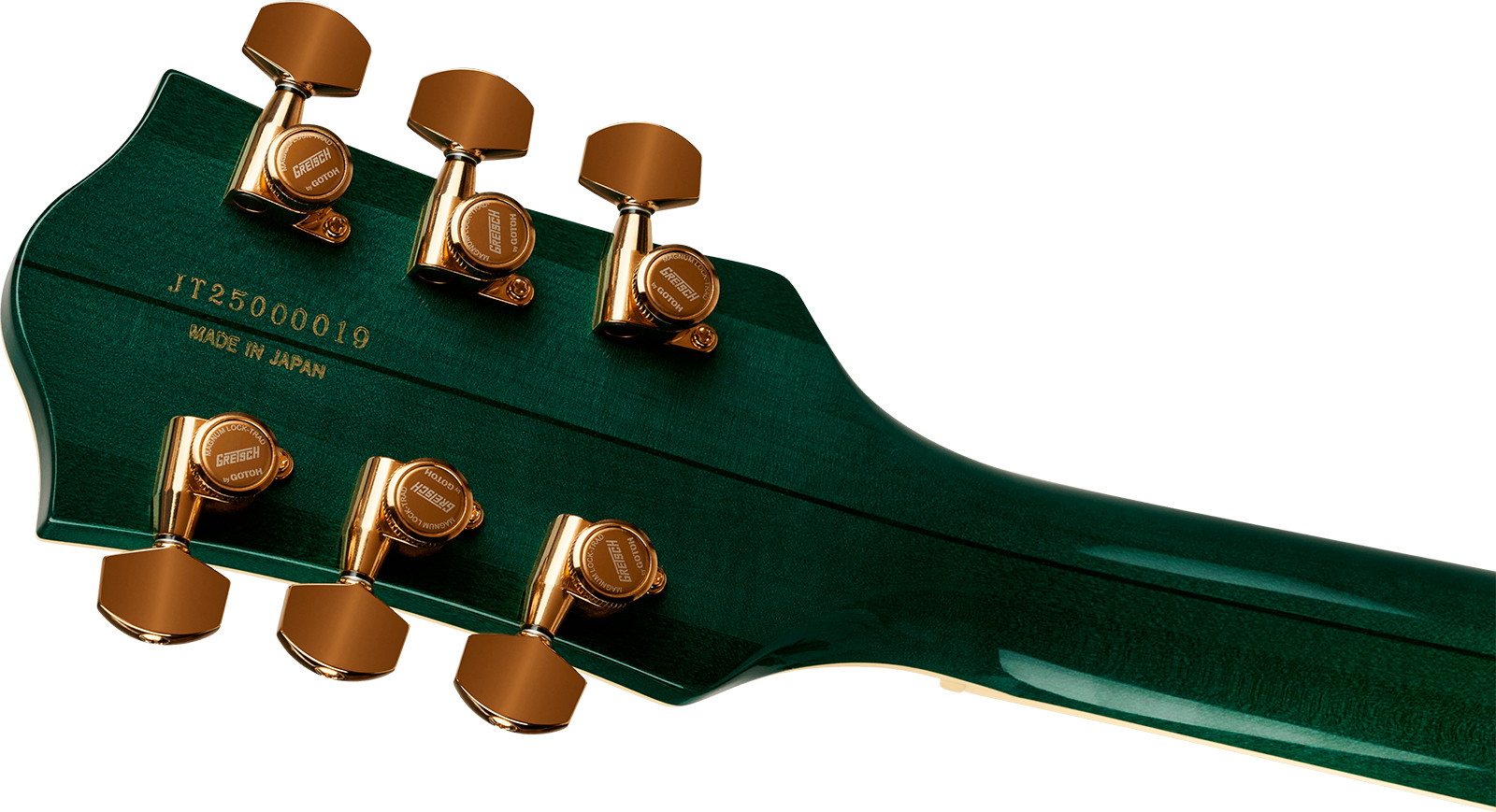 Gretsch Broadkaster Lx Jr Center Block Bigsby Gh Pro. Jap 2h Trem Eb - Tropic Aura - Semi-Hollow E-Gitarre - Variation 4