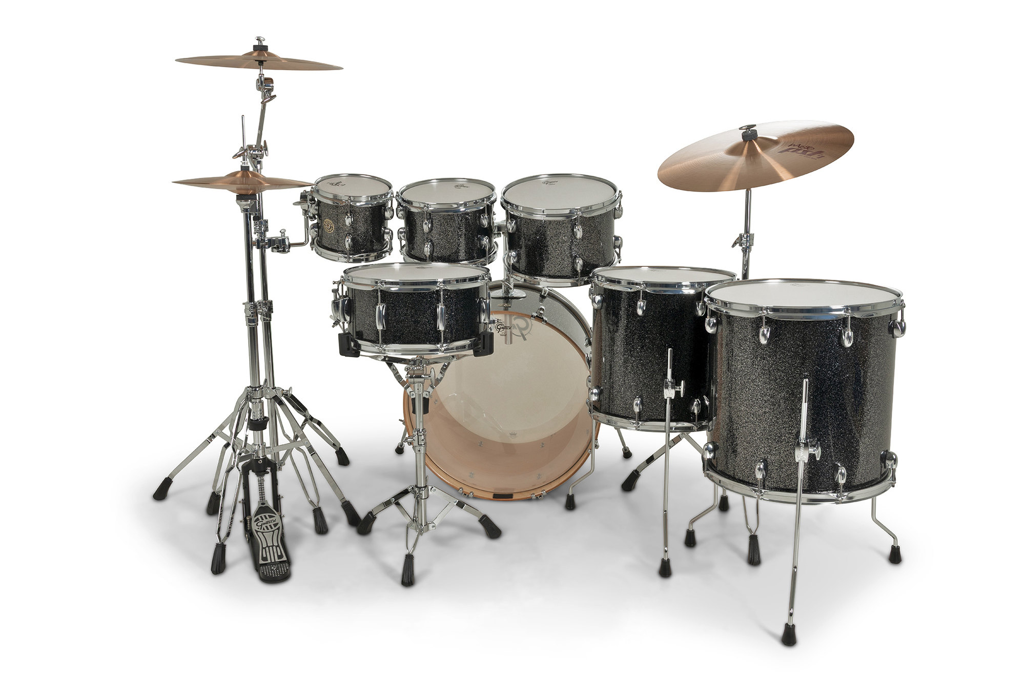 Gretsch Catalina Erable 7 Futs - 6 FÛts Et + - Black Stardust - Standard Akustik Schlagzeug - Variation 1