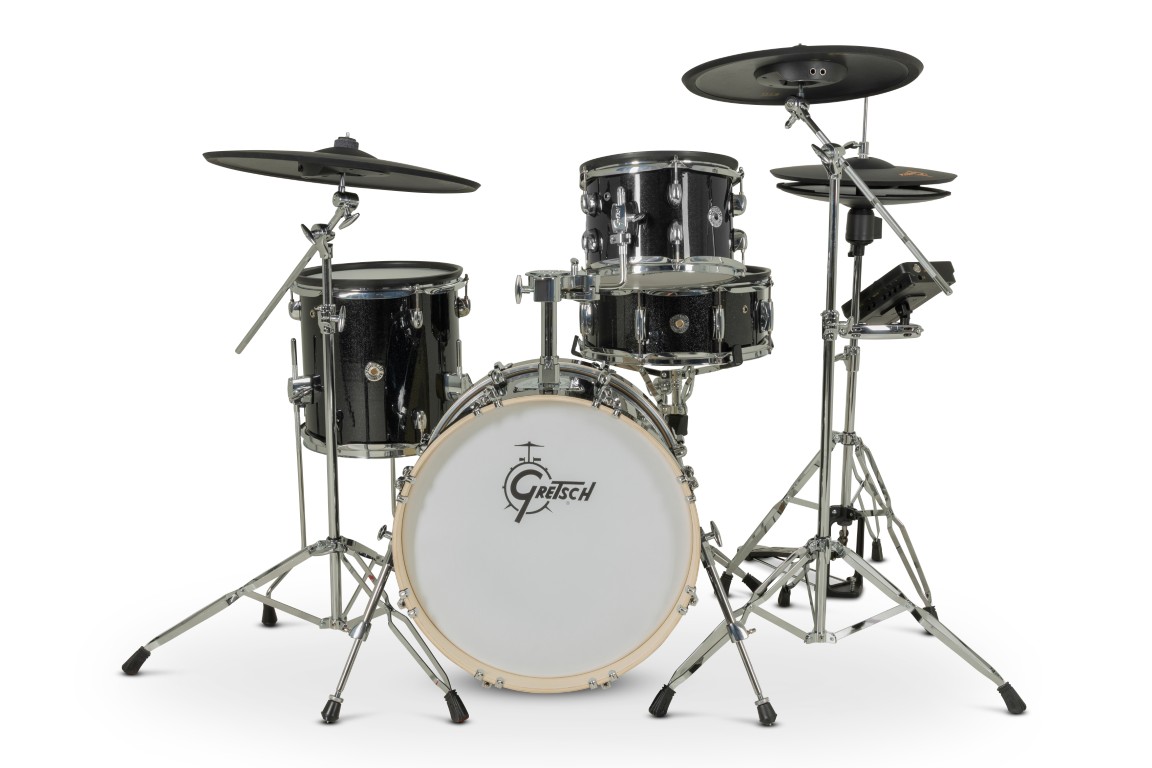 Gretsch Catalina Evo 4 Pc Kit Black Sparkle - Komplett E-Drum Set - Variation 1
