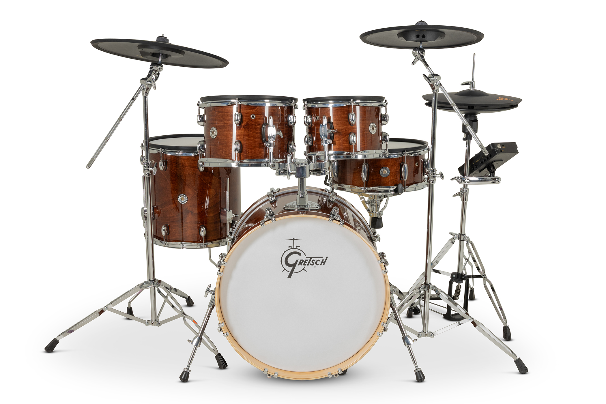Gretsch Catalina Evo 5 Pc Kit Walnut Glaze - Komplett E-Drum Set - Variation 1