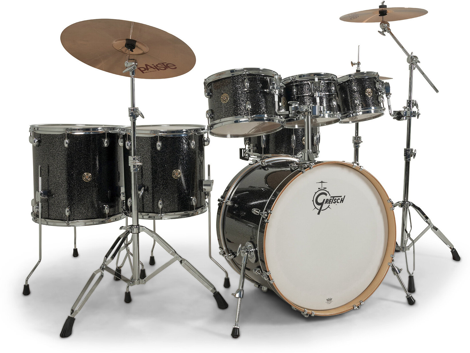 Gretsch Catalina Erable 7 Futs - 6 FÛts Et + - Black Stardust - Standard Akustik Schlagzeug - Main picture