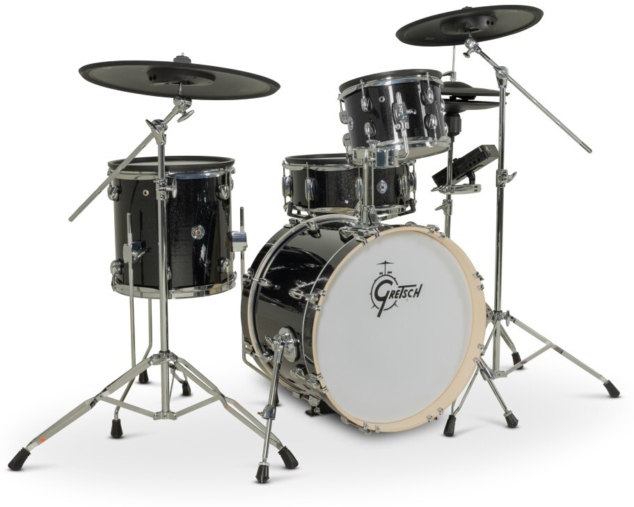 Gretsch Catalina Evo 4 Pc Kit Black Sparkle - Komplett E-Drum Set - Main picture